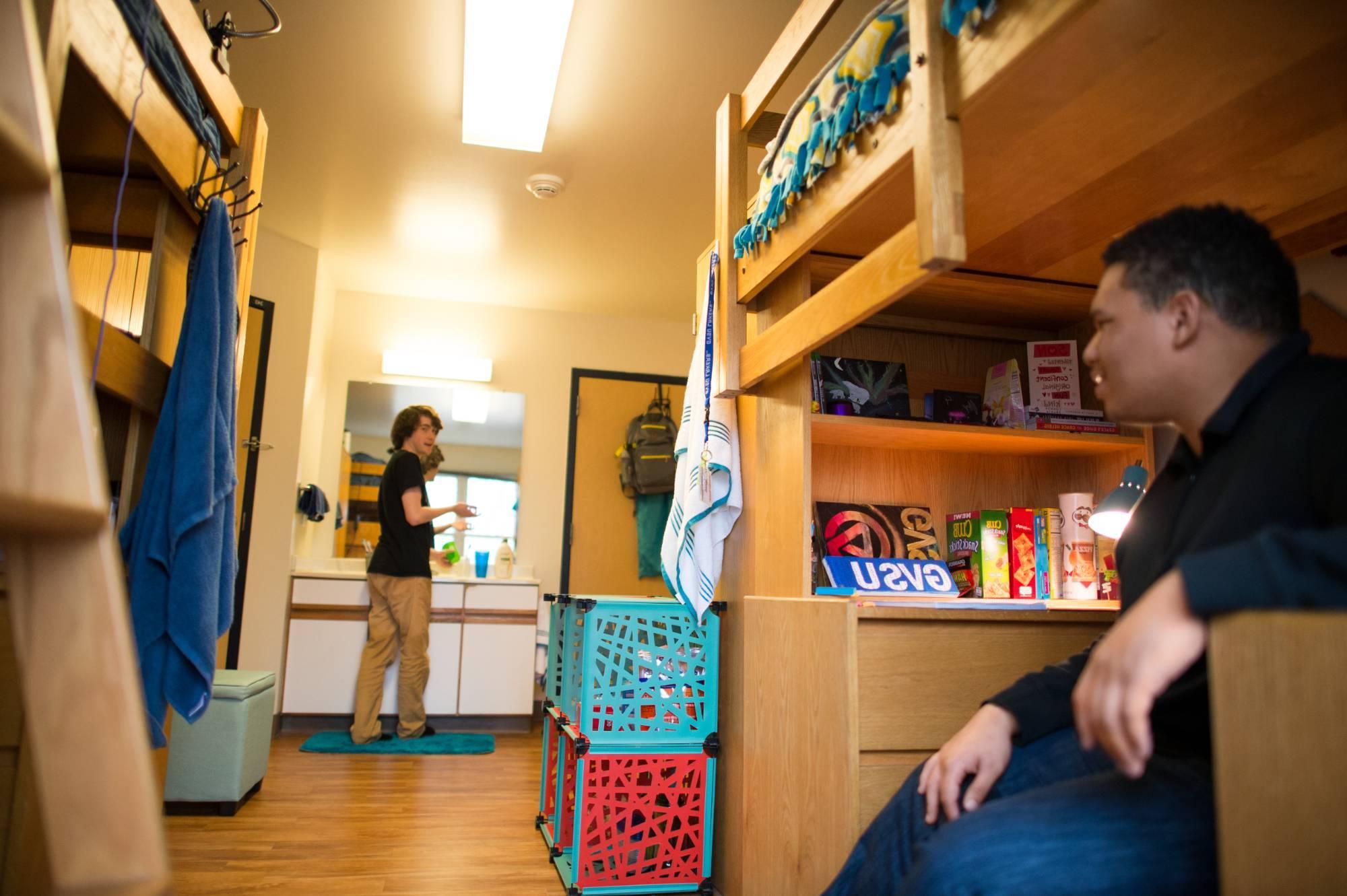 Image of students in a suite style room